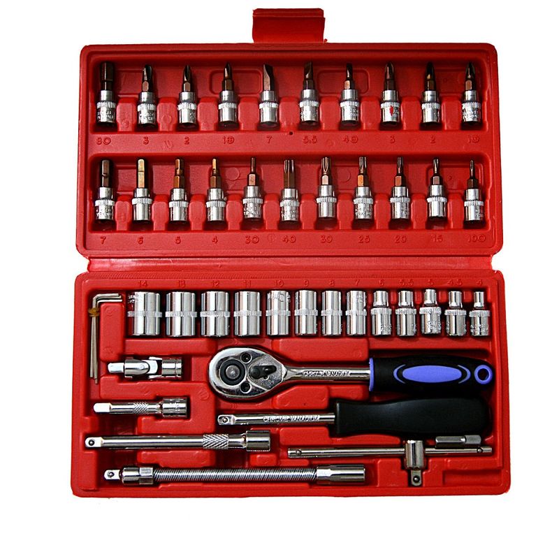 مجموعه 46 عددی اچار و سری بکس مدل bt 0046